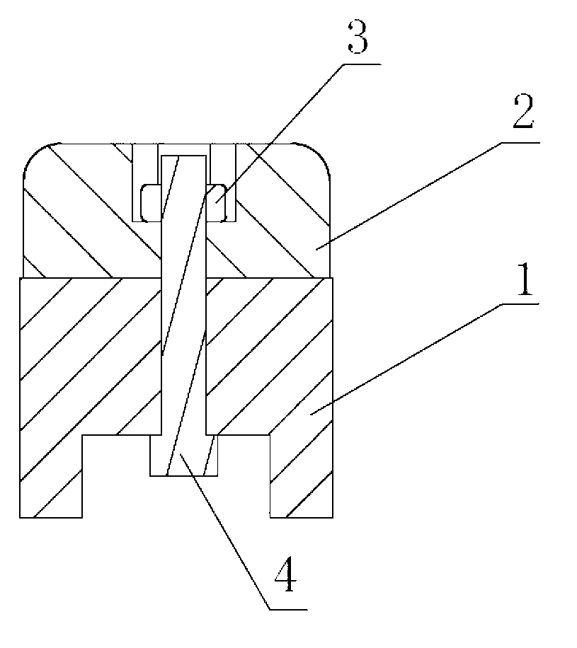 Automobile pedal fixing structure