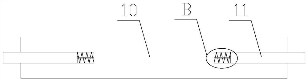 Bottom connecting device with good fixing effect for sports equipment