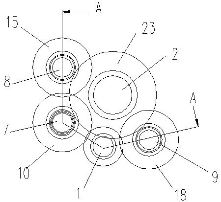 Multi-gear gearbox for motor vehicle