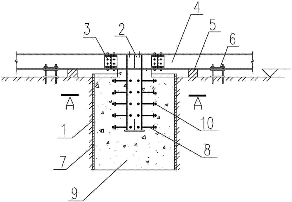 Foundation of assembly-decoration integrated building with light-weight steel structure, and construction method thereof