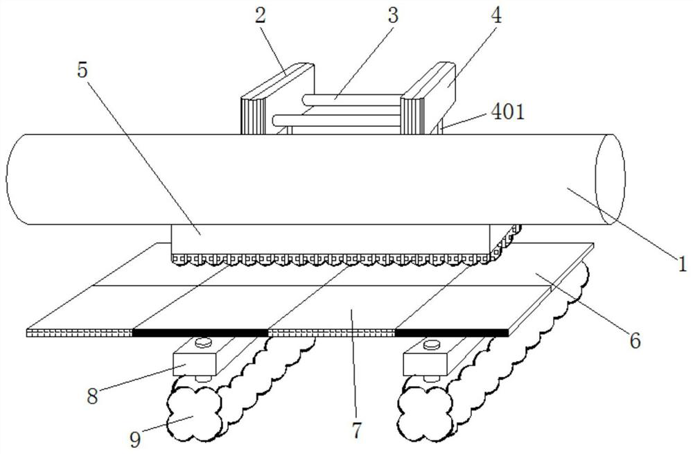 Veterinarian treatment bed auxiliary device capable of automatically collecting hair by means of pet gravity pressure