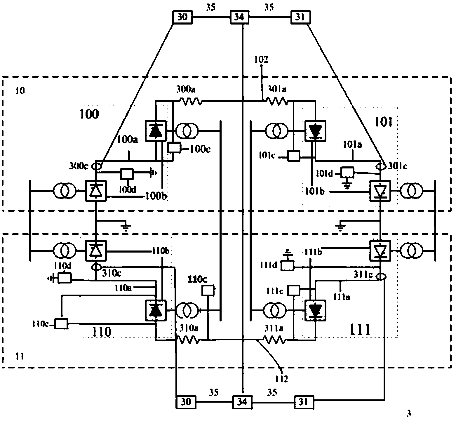 Series multi-terminal direct-current power transmission system