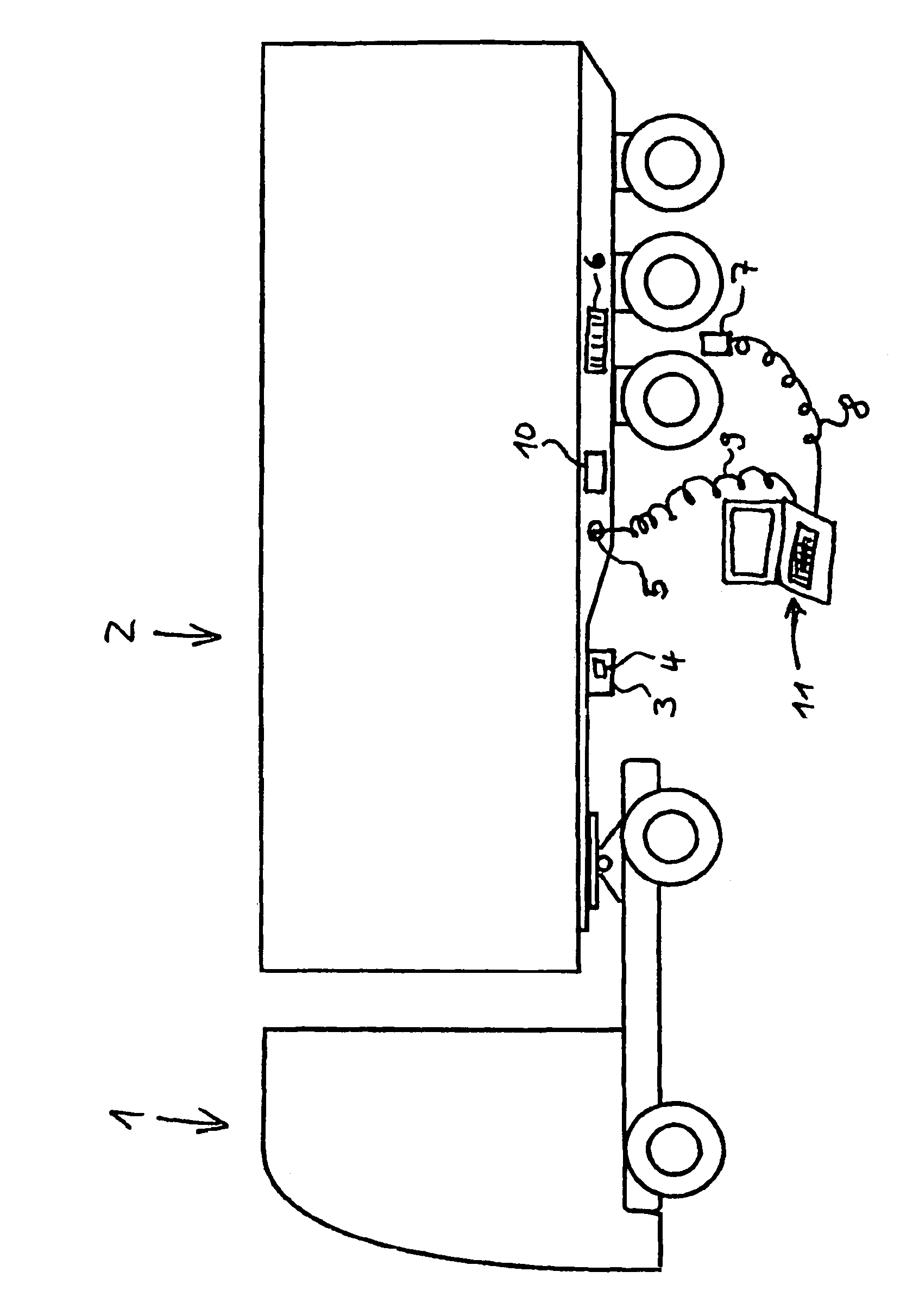 Commercial vehicle trailer and method for avoiding error in the storage of vehicle data therein