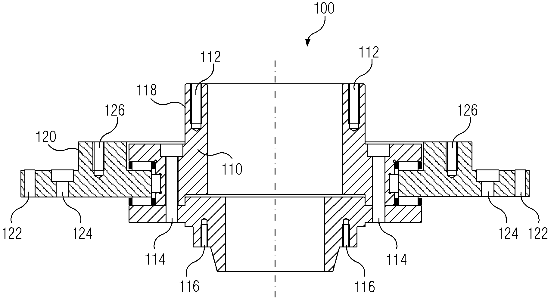 Multi-interface bearing and rotating device thereof