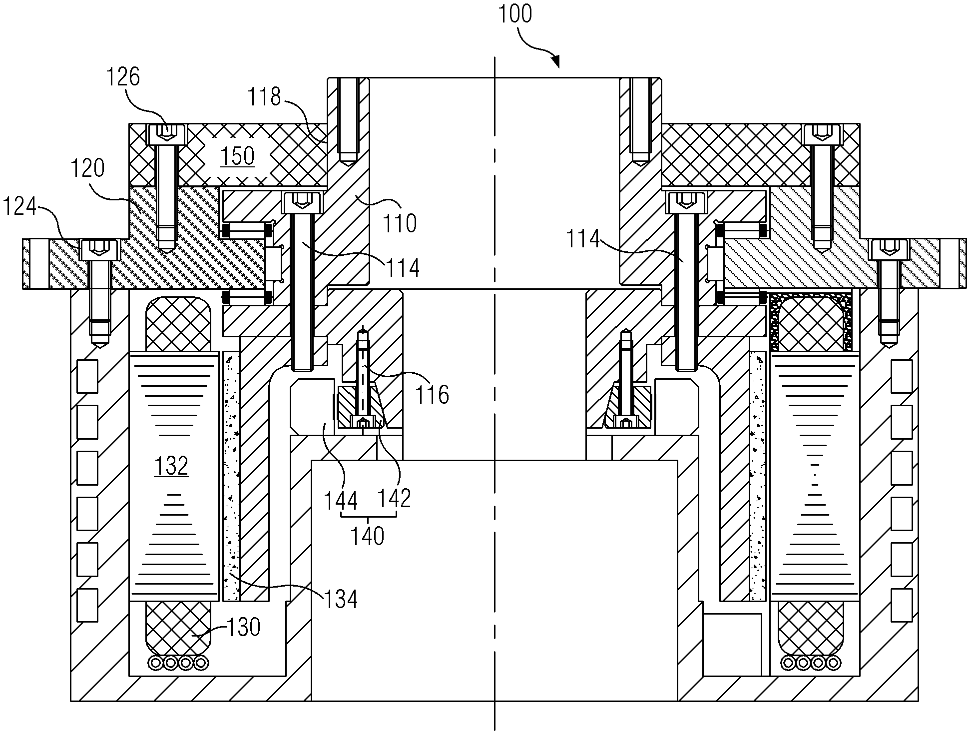 Multi-interface bearing and rotating device thereof