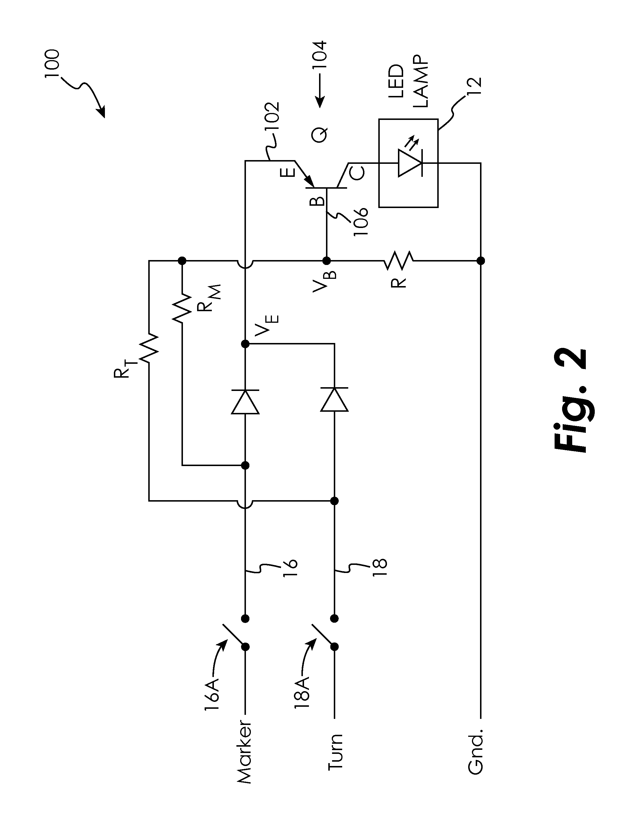 Exclusive or (XOR) lamp driver and lamp