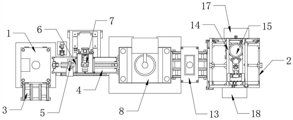 A full-automatic complete set of equipment for the rear section of large-scale aluminum extrusion