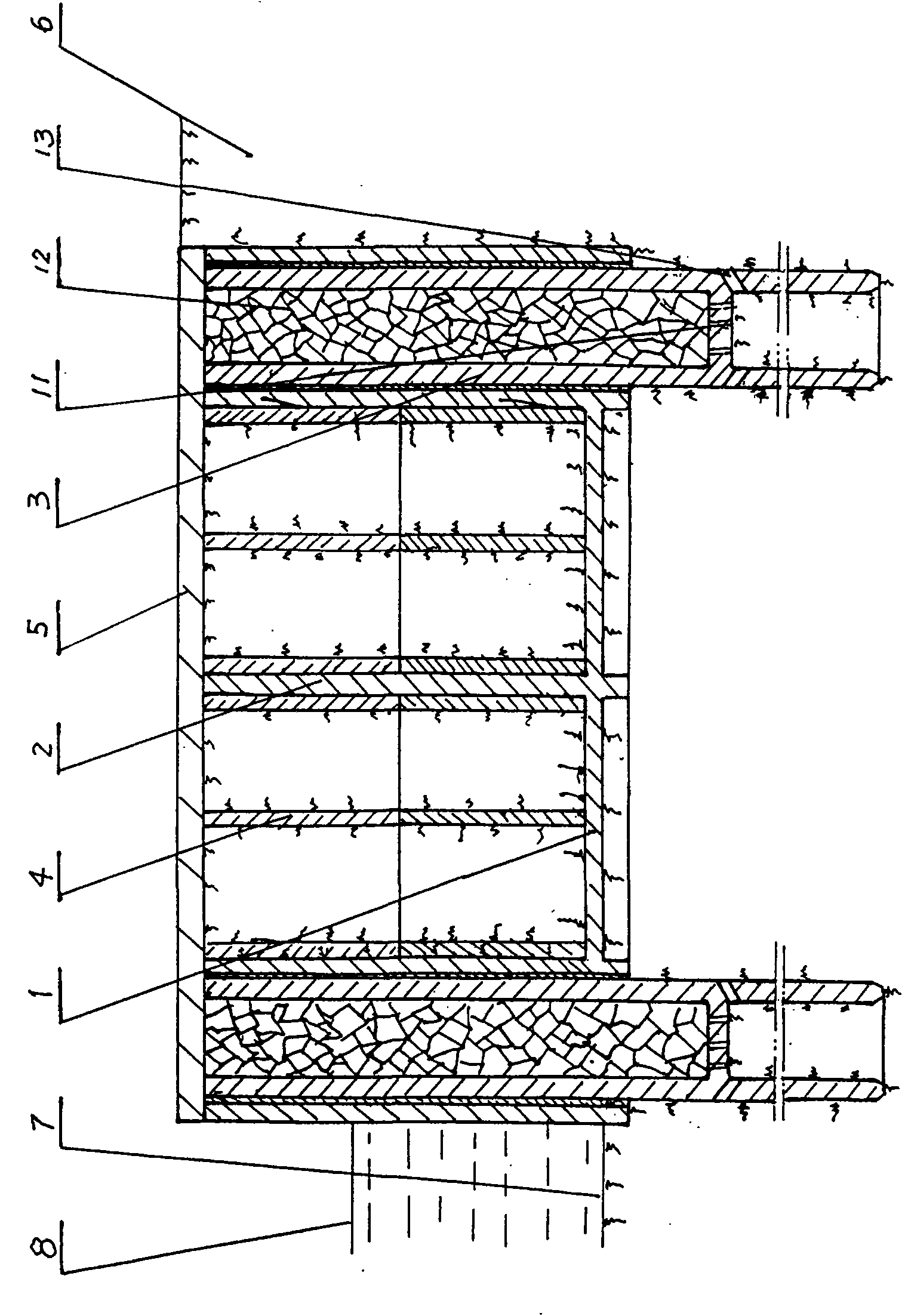 Method for building harbor wharf based on soft soil