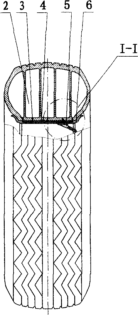 Multiair cavity explosion proof safety tyre and its air inflation method