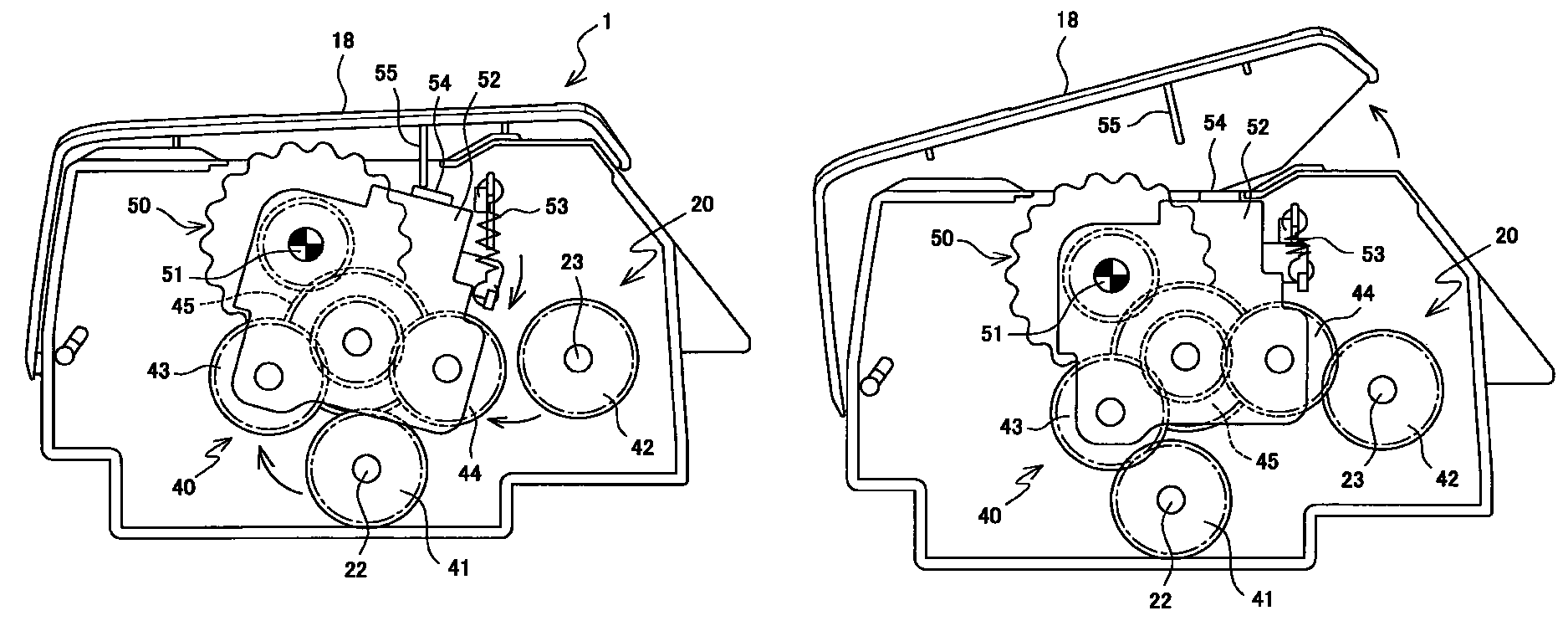 Sheet transport apparatus with jam clearing dial