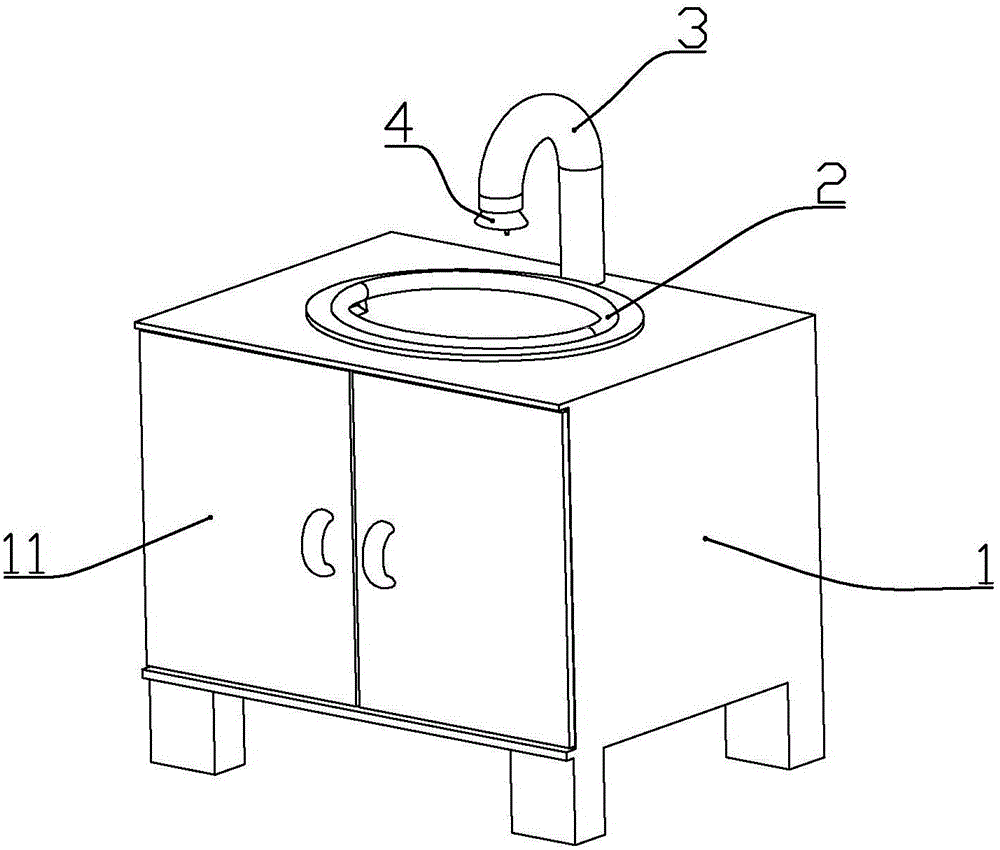 An automatic hand washing machine