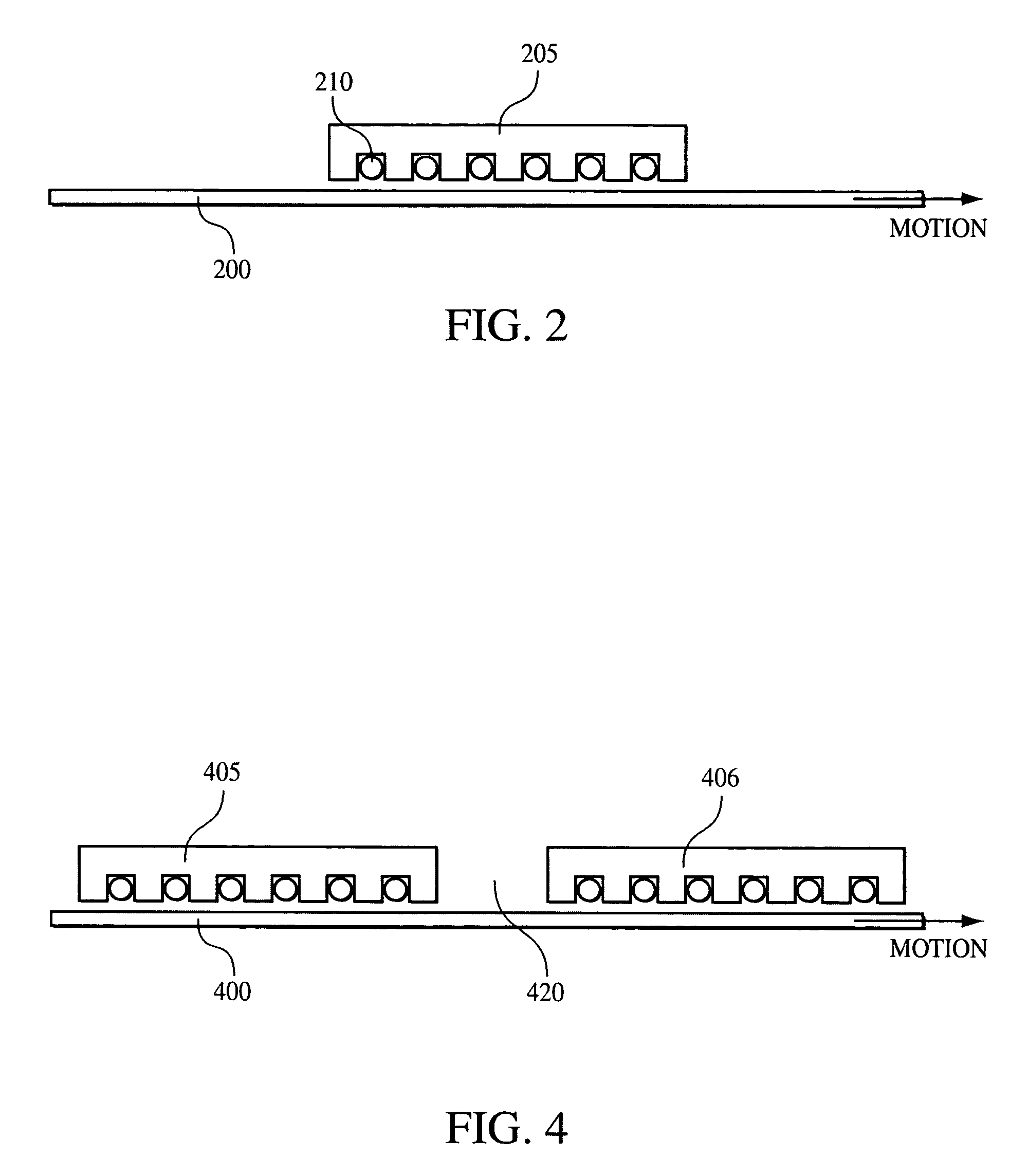 Modular linear electric motor with limited stator excitation zone and stator gap compensation