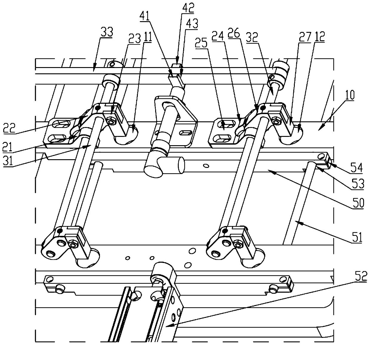 Feeding clamp and injection molding stamping equipment with same