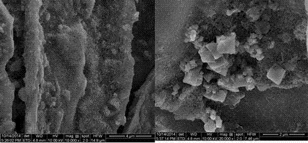 Modified magnetic biochar adsorbing material and application thereof