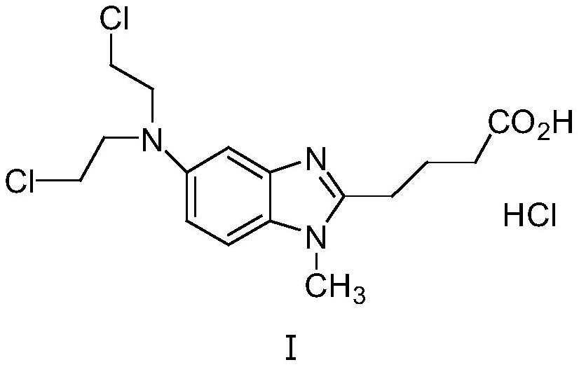 Bendamustine hydrochloride preparation method suitable for industrial production