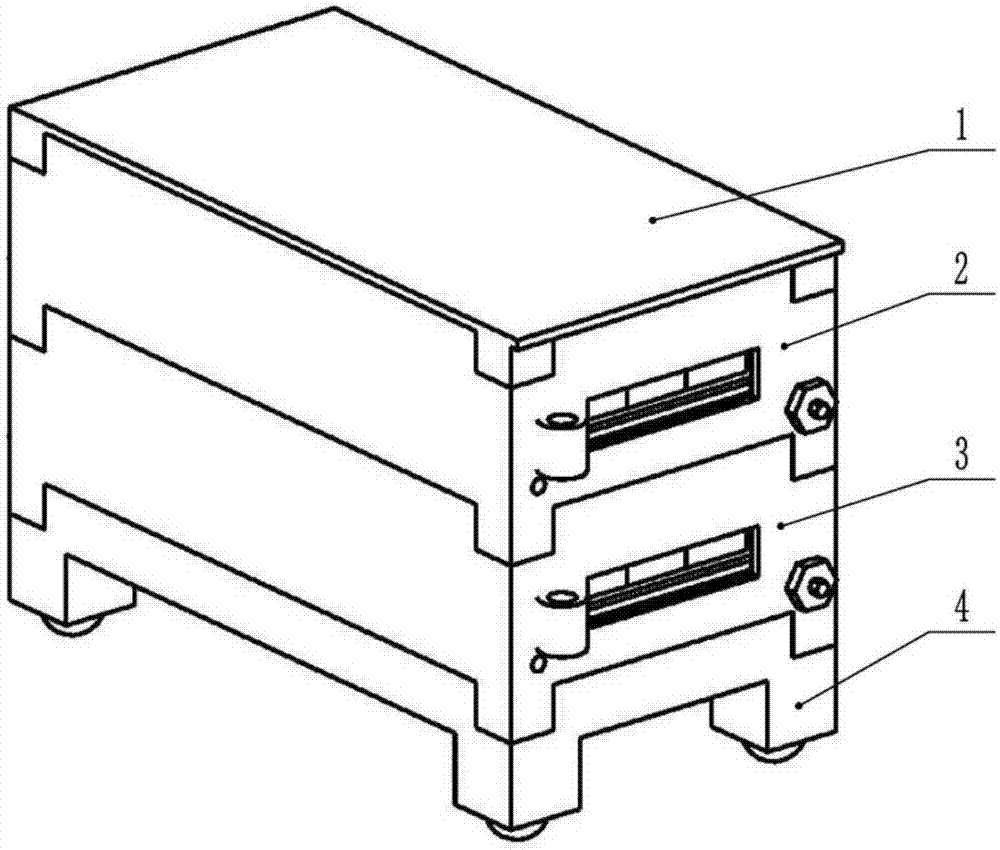 Integrated multifunction box used for crankshaft transferring