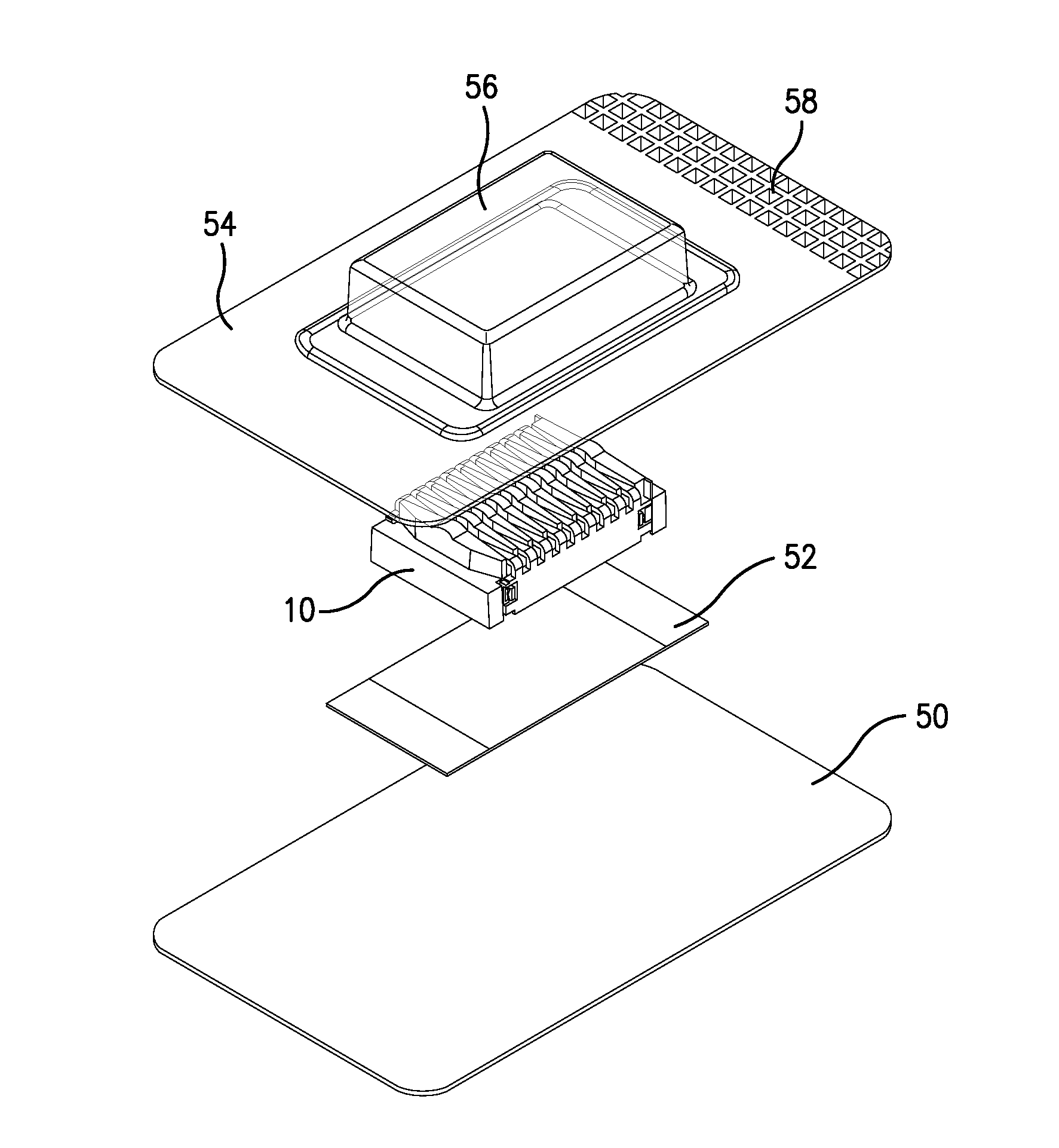 Cartridge for surgical fasteners with integrated lock system