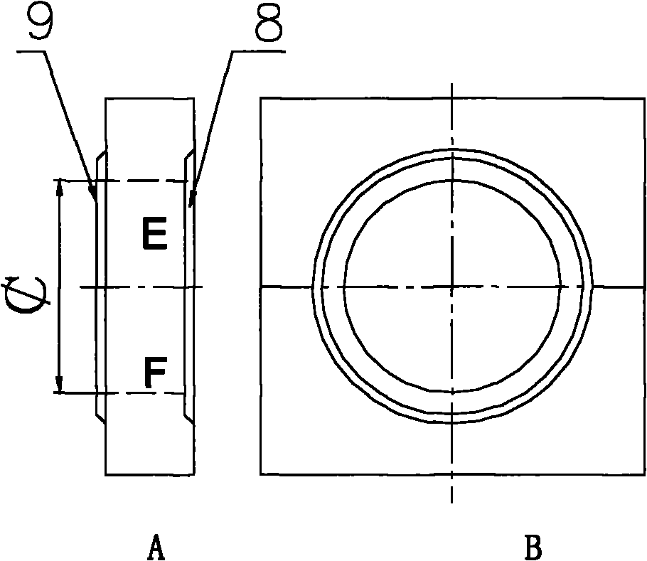Steel tapping hole assembled outside converter and masonry method thereof