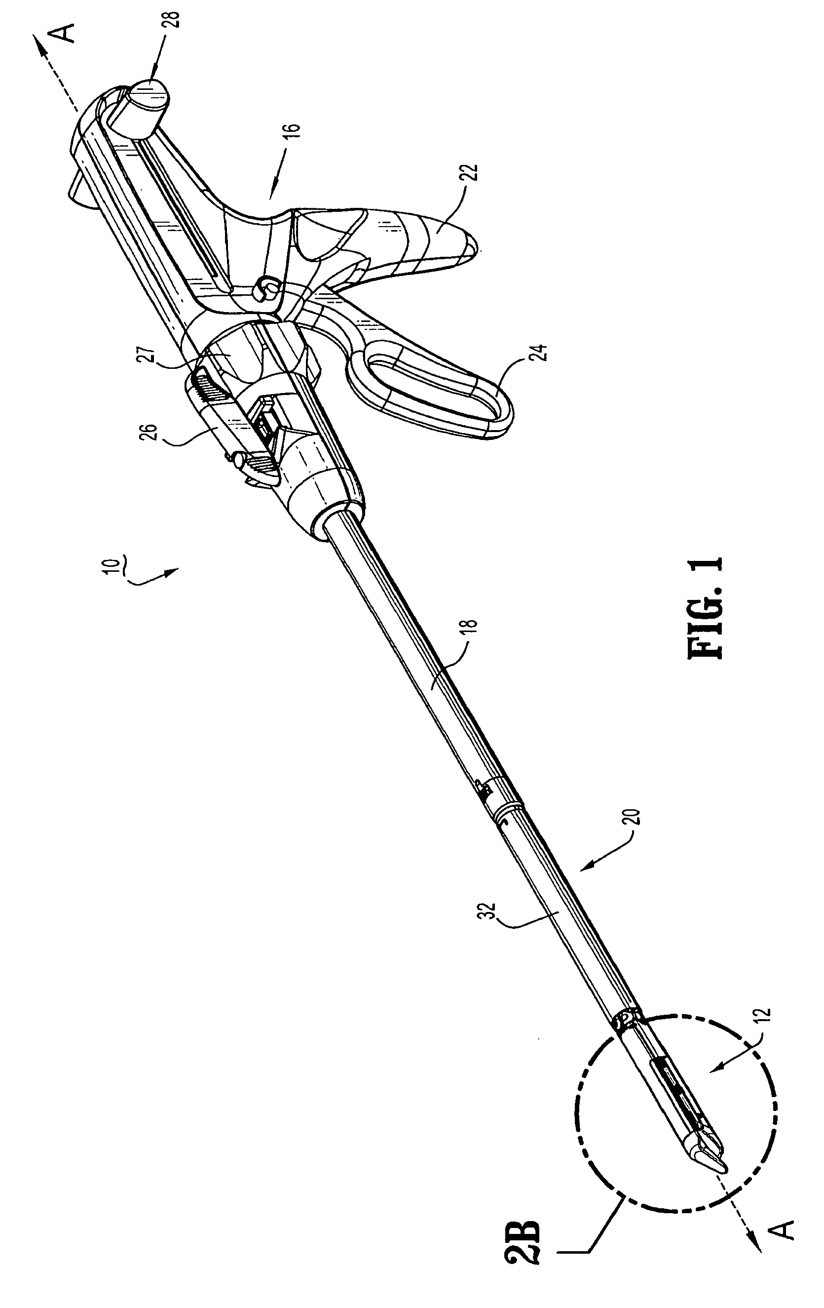 Anvil-mounted dissecting tip for surgical stapling device