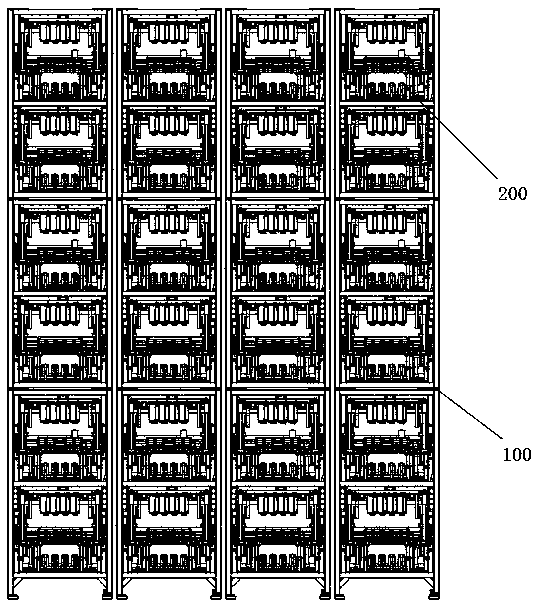 Negative pressure forming needle bed mechanism