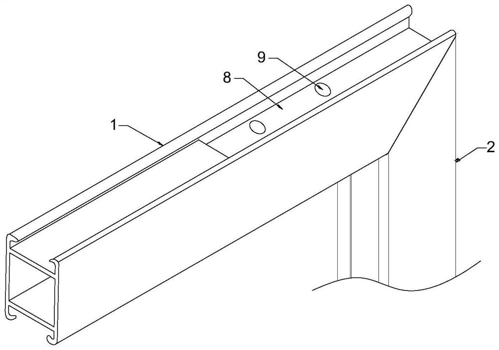 A connection structure and method for corners of plastic-steel doors and windows