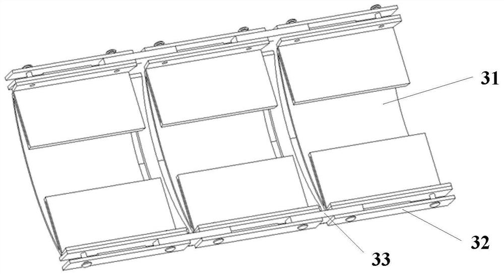 A chain link connection component and wearable device