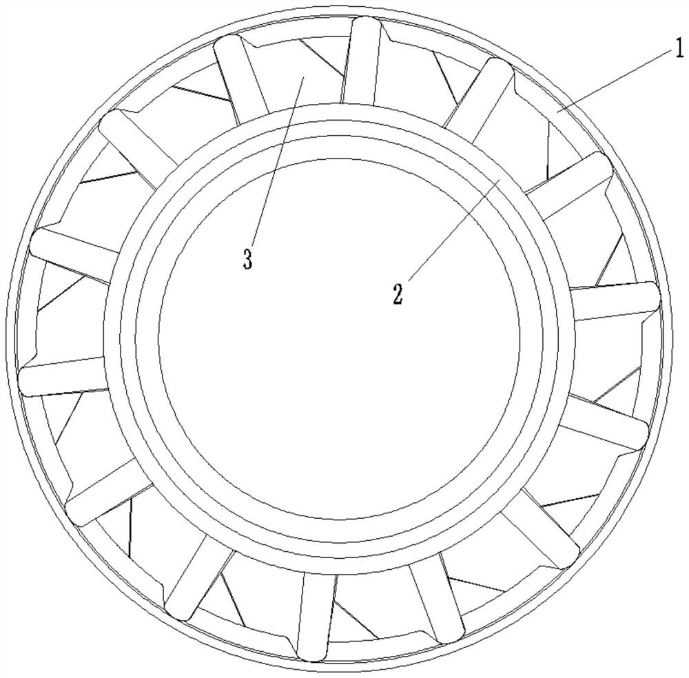 Guide wheel structure of hydraulic torque converter of engineering machinery