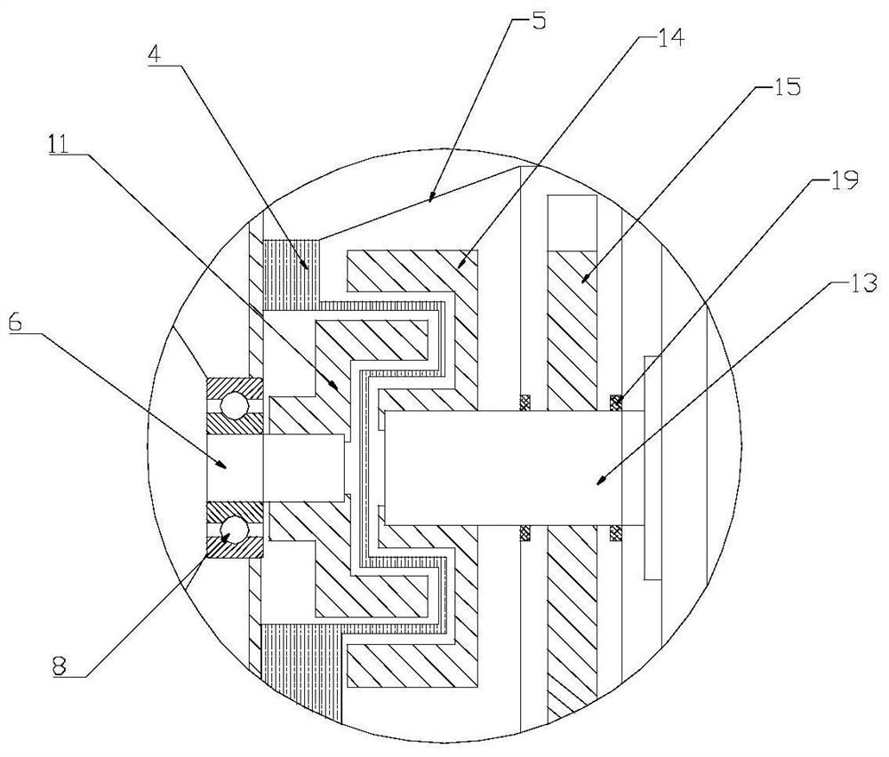 Double-shaft driving compressor system adopting non-contact type shaft coupler