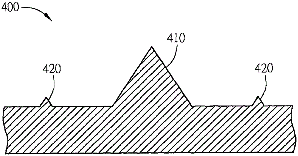 Patterned structural substrate and optoelectronic semiconductor element