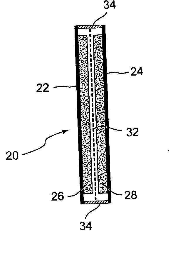 Electric double layer capacitor enclosed in polymer housing