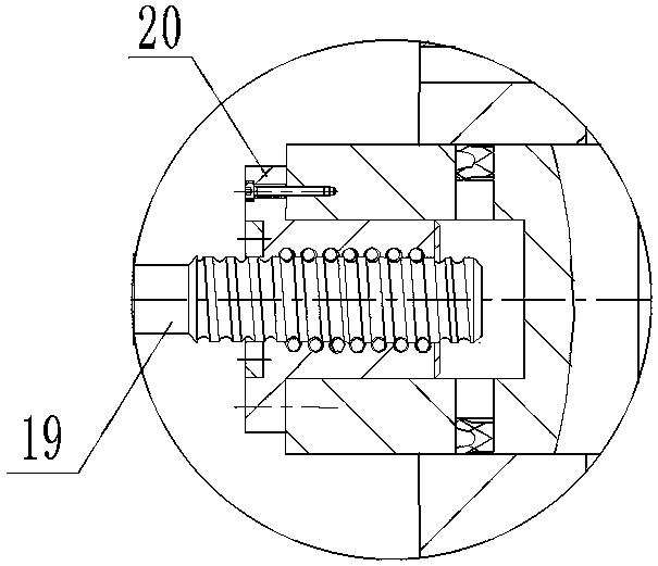 Deep hole skiving and rolling composite device achieving bi-directional machining