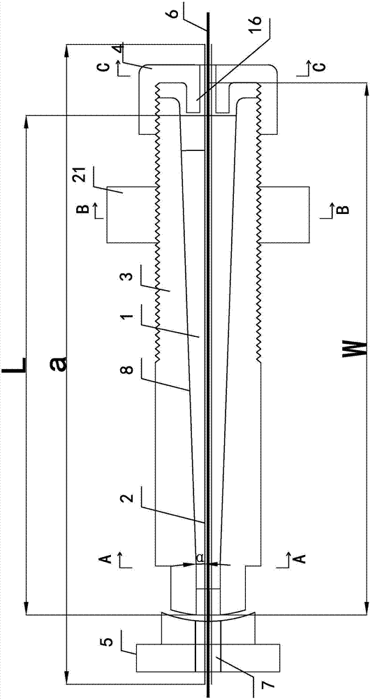 Integral clip-type anchor structure device and assembly method thereof