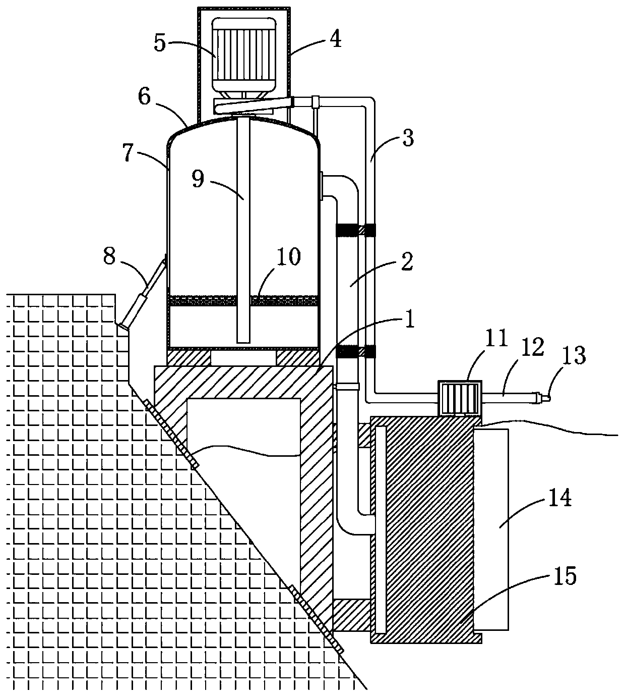 Garbage filtering system for water conservancy project