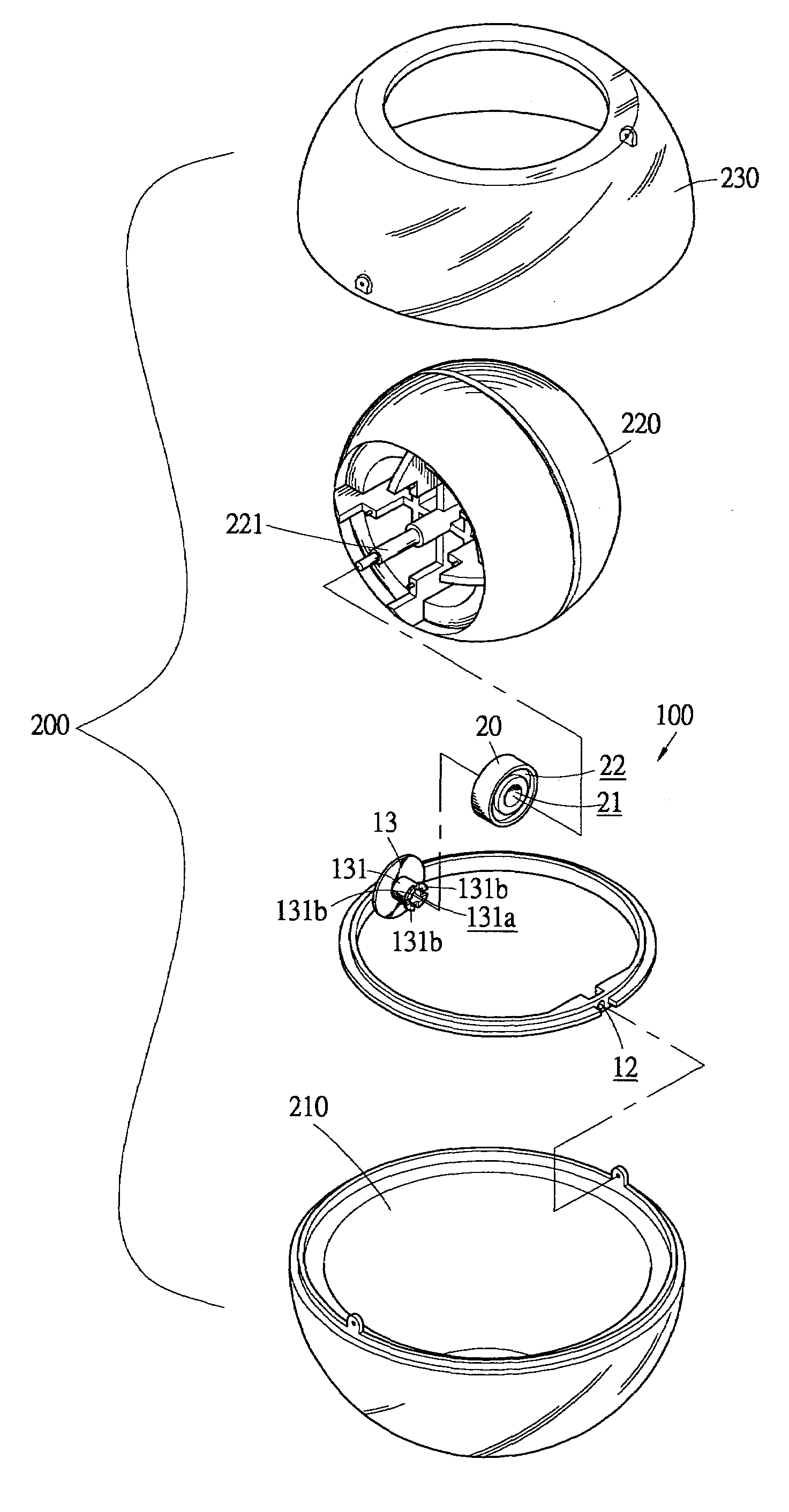 Balance-enhancing and vibration-reducing device for wrist exerciser