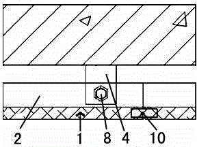 Wood veneer skeleton accessory installation structure