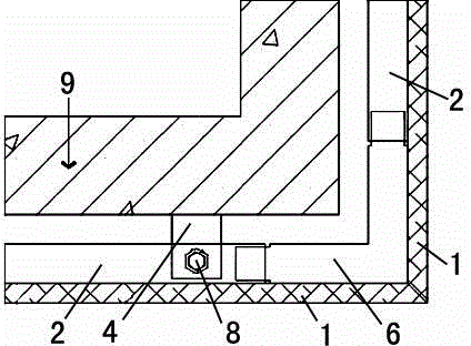 Wood veneer skeleton accessory installation structure