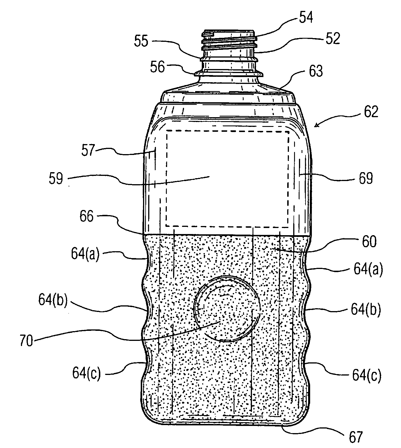 Overmolded Containers With Improved Gripping and Methods of Manufacture Thereof