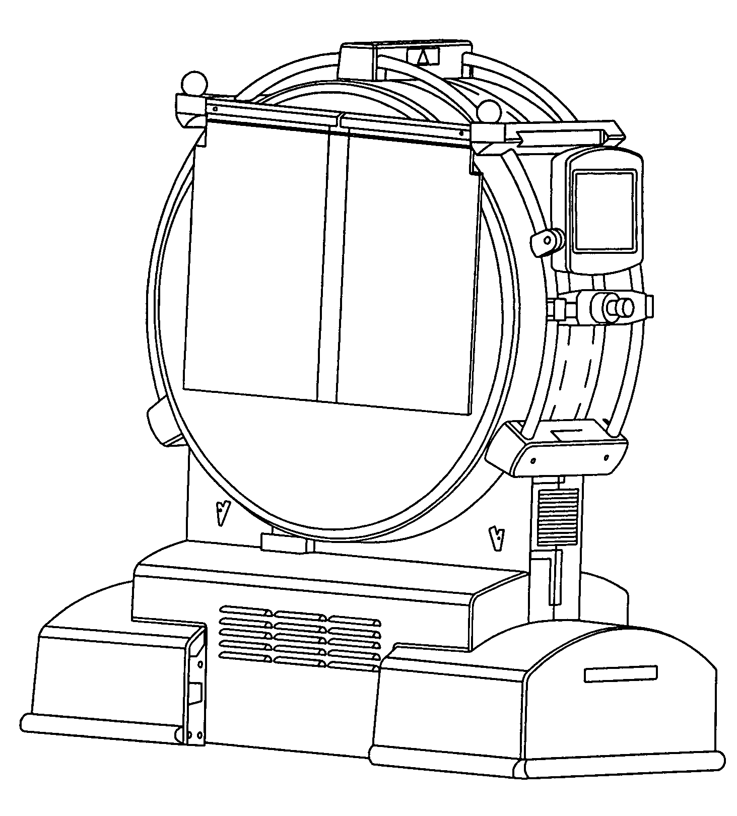 Transportable anatomical imaging system with radiation-protective curtains