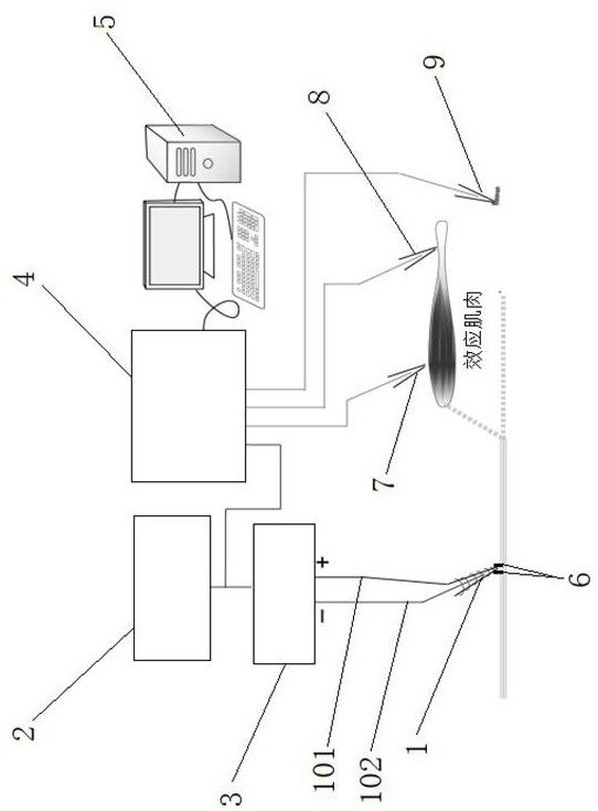 Nerve conduction block device for spasmolysis treatment