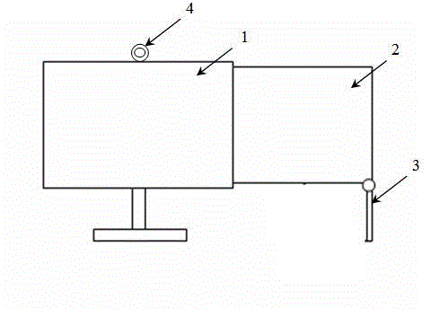 Telescopic double-screen display