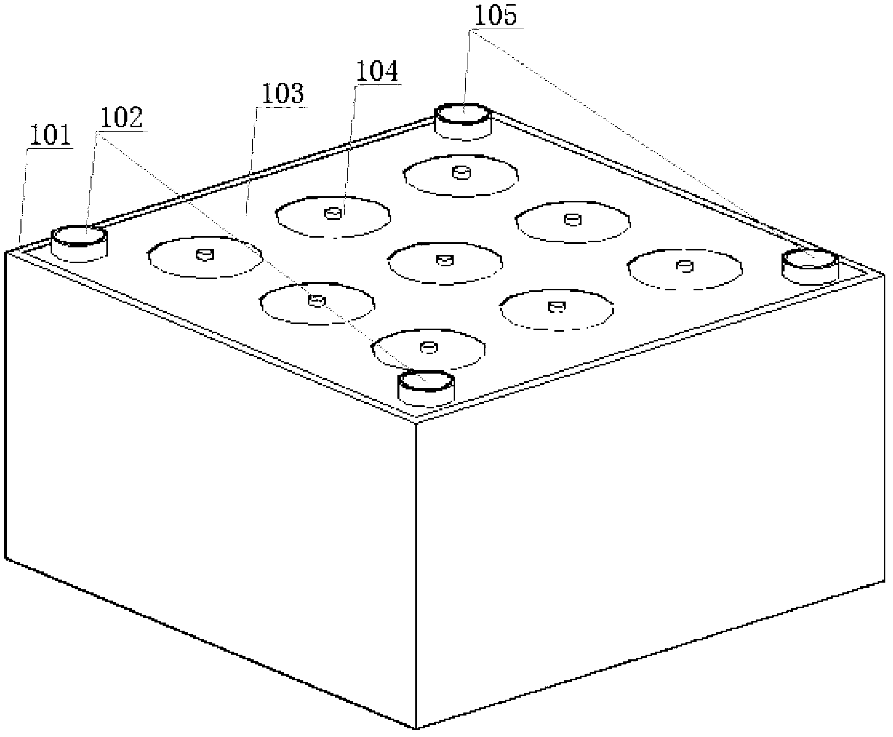 Liquid cooling device of battery of electric vehicle