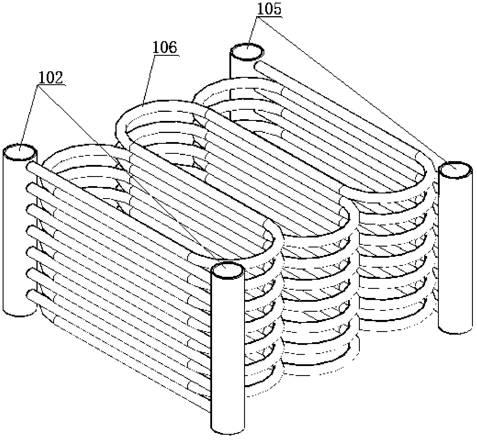 Liquid cooling device of battery of electric vehicle