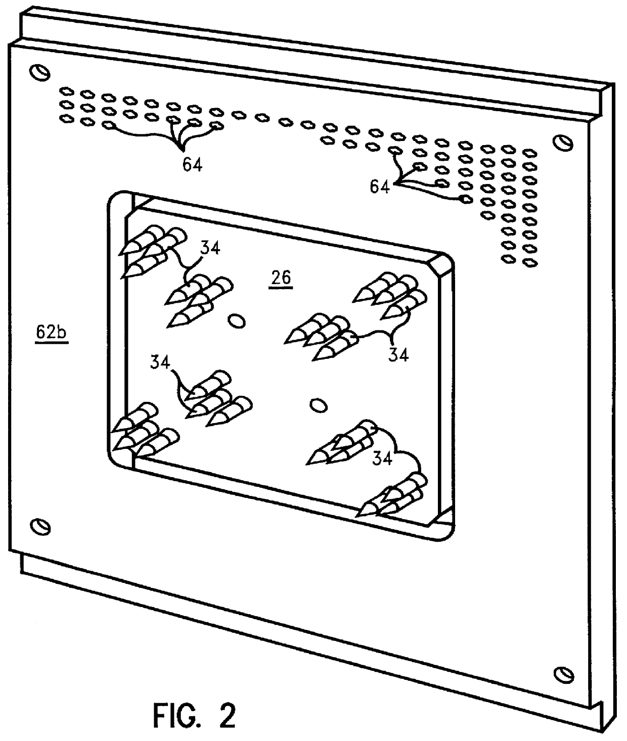 Multistage connector for carriers with combined pin-array and pad-array