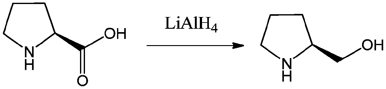 A kind of preparation method of l-prolinol