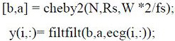 QRS point detection method for electrocardiosignals