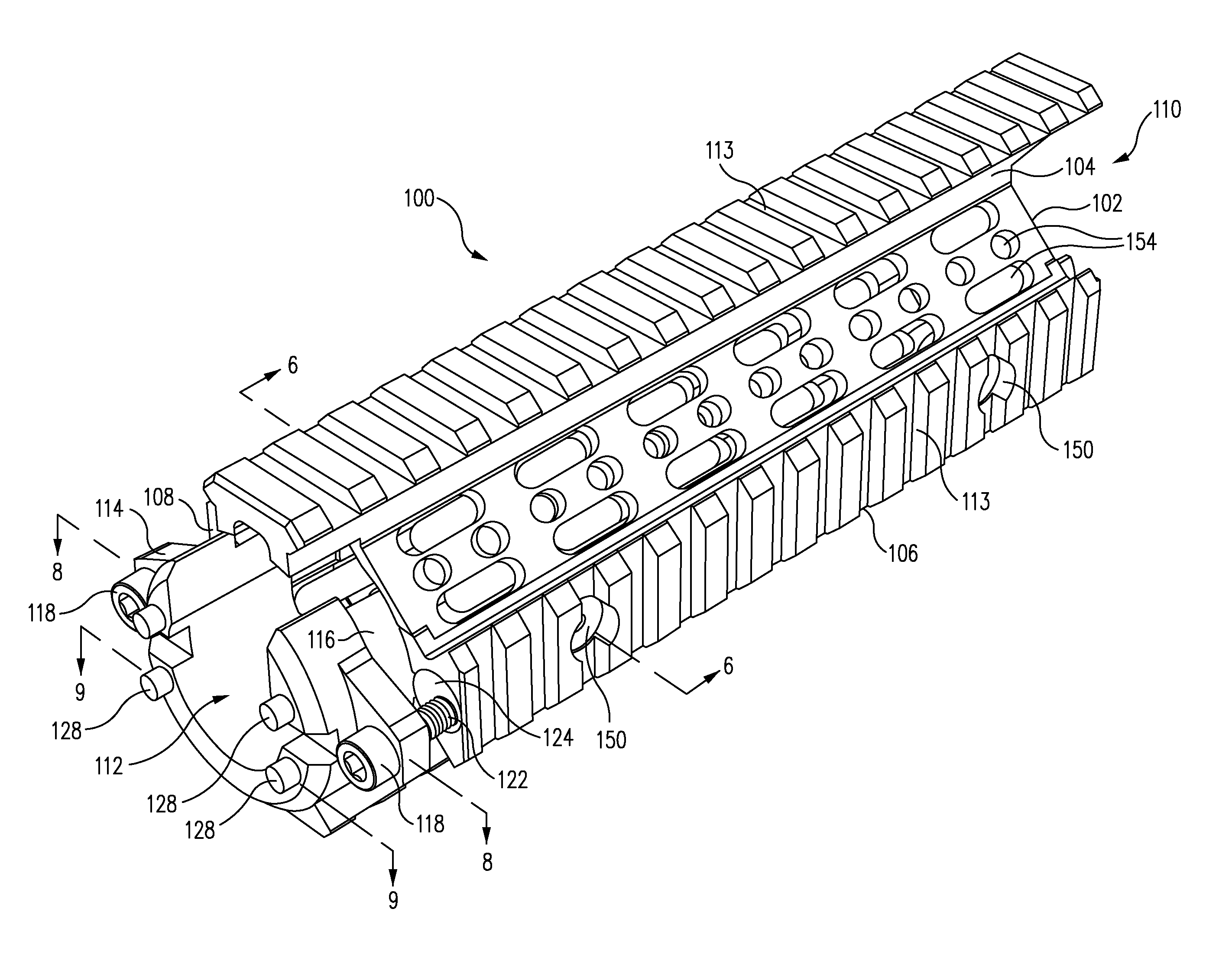 Accessory mounting hand guard for firearm