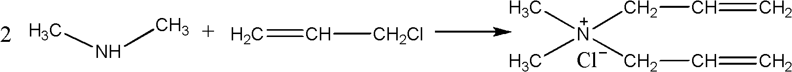 Method for synthesizing dimethyl diallyl ammonium chloride cationic monomer