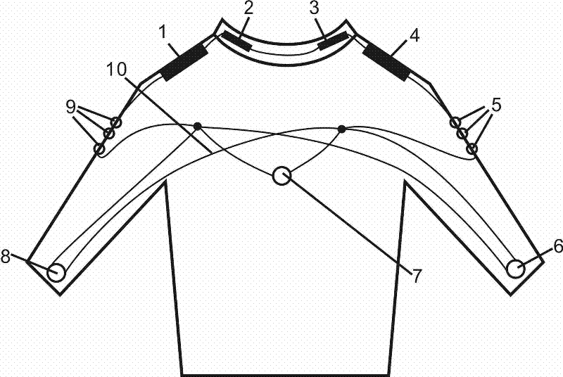 Solar shinning and sounding children garment and sewing technology thereof