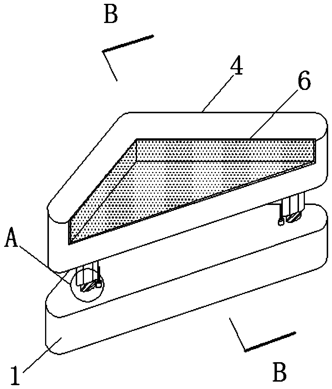 Corner protection device for large furniture supporting part based on gravity center principle
