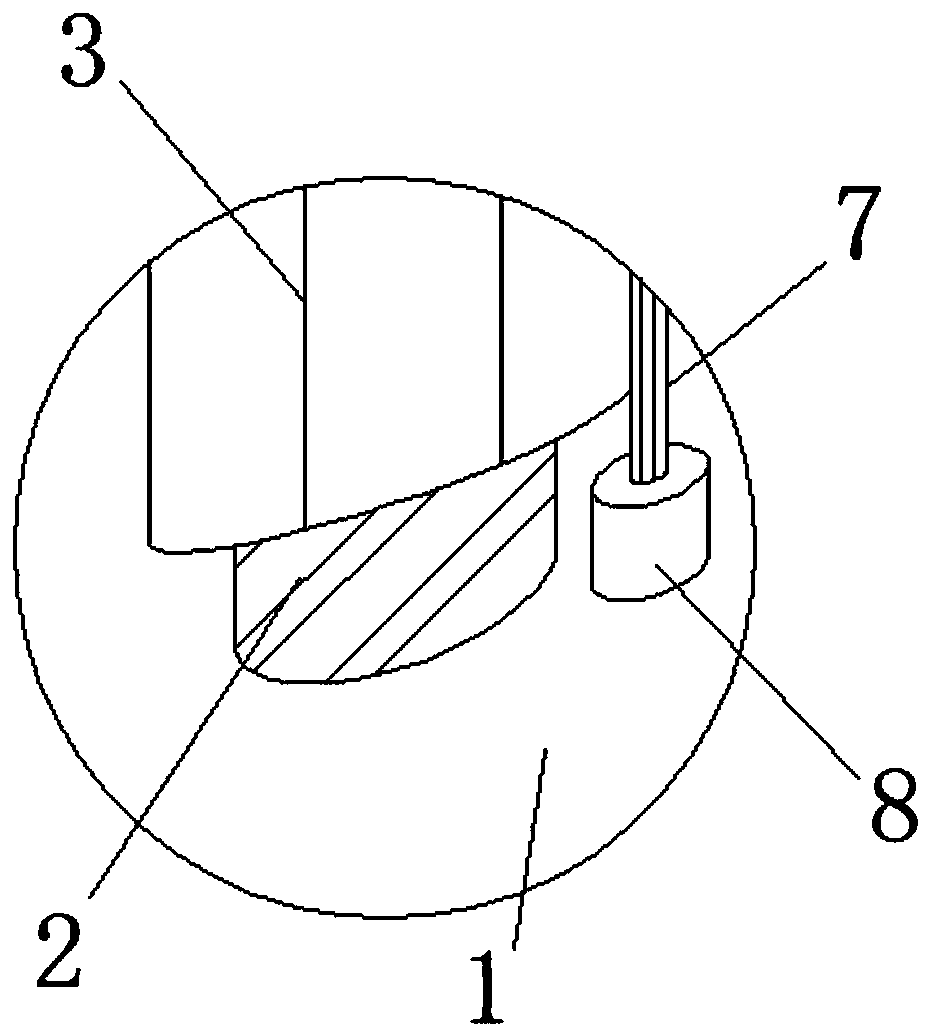 Corner protection device for large furniture supporting part based on gravity center principle